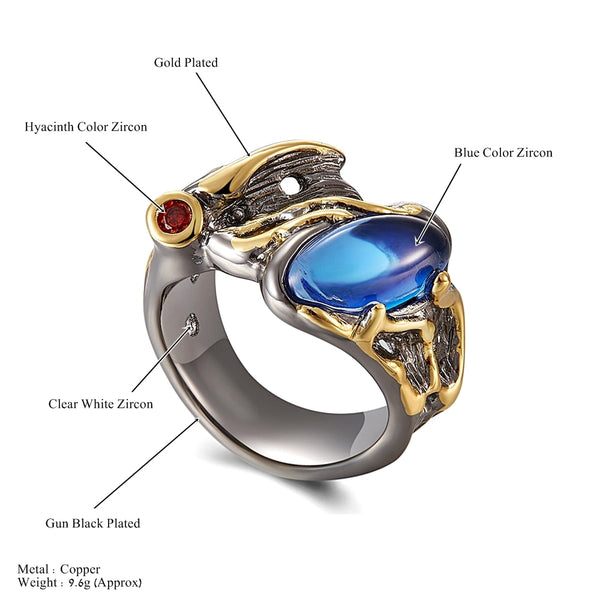 Horse Eye Blue Zircon