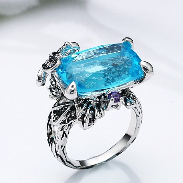 Butterfly Big Blue Cubic Zircon