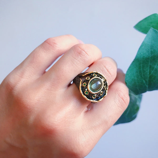 Neo-Gothic Green Zircon
