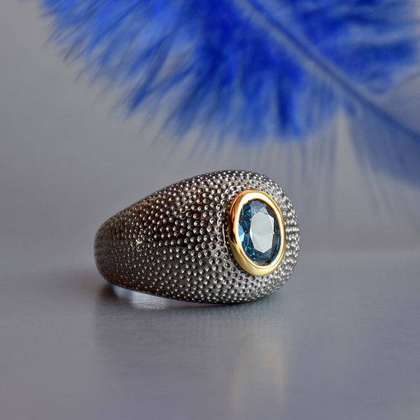 Blue Zircon Dot Delicacy