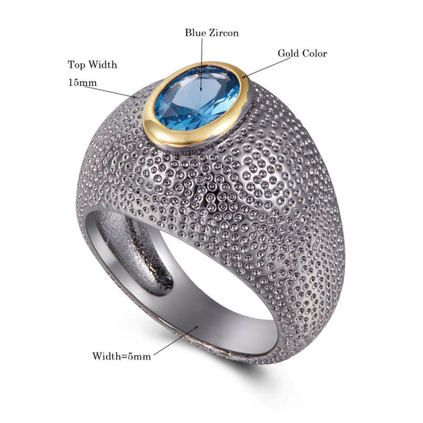 Blue Zircon Dot Delicacy