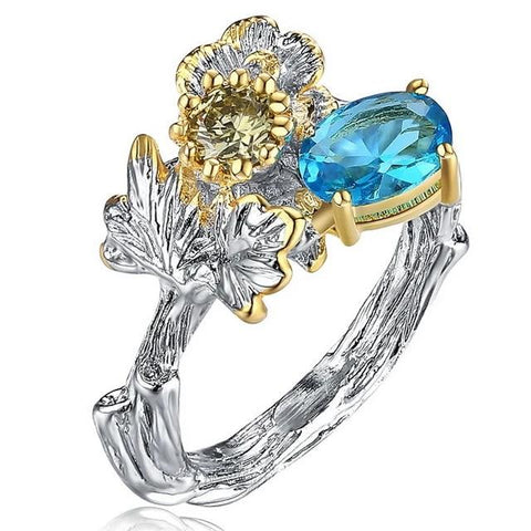 Flower Blue Lady