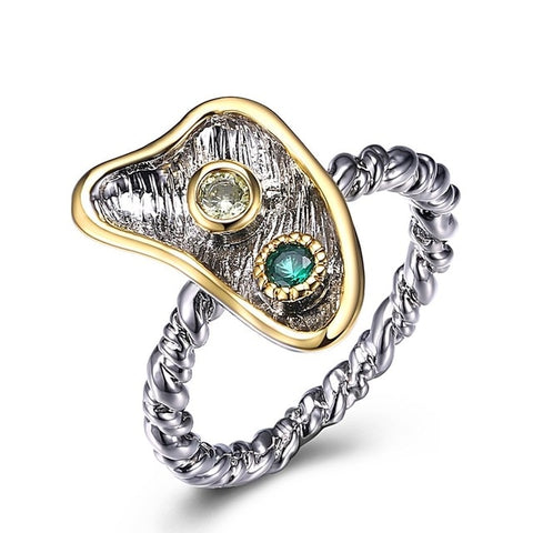 Twisted Band Zircon Stamp
